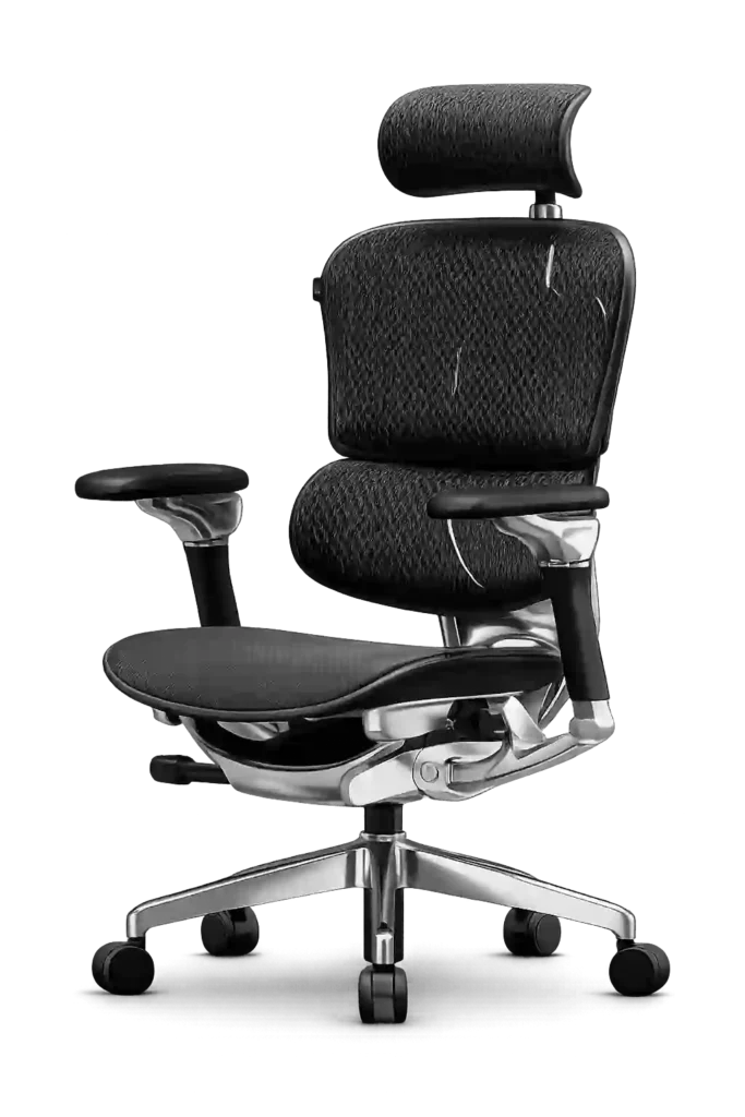 Ergonomic office chair with lumbar support from Office Chairs Suppliers in Qatar.